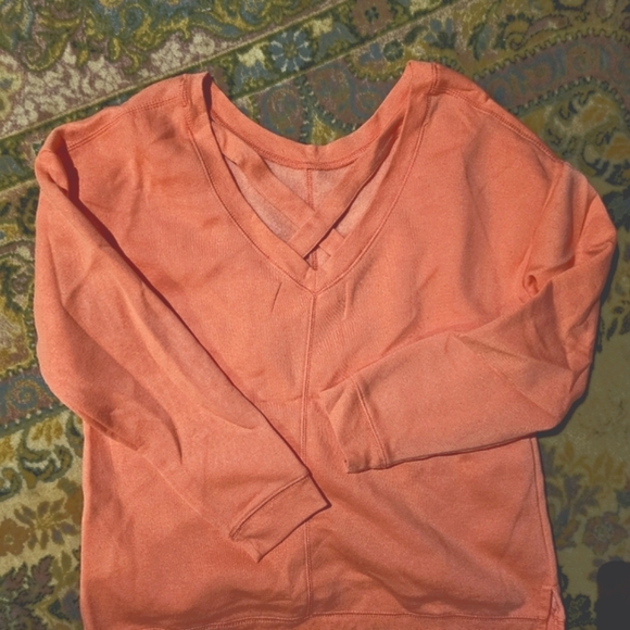 THE SWEATSHIRT PROJECT CORAL CROSS BACK SWEATSHIRT LIKE NEW - Picture 3 of 5